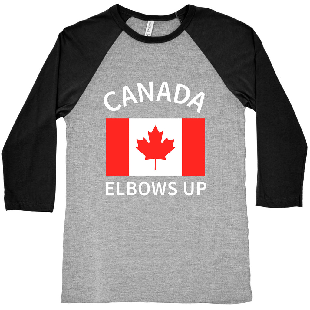 Elbows Up Canada Baseball Tee