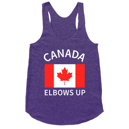 Elbows Up Canada Racerback Tank