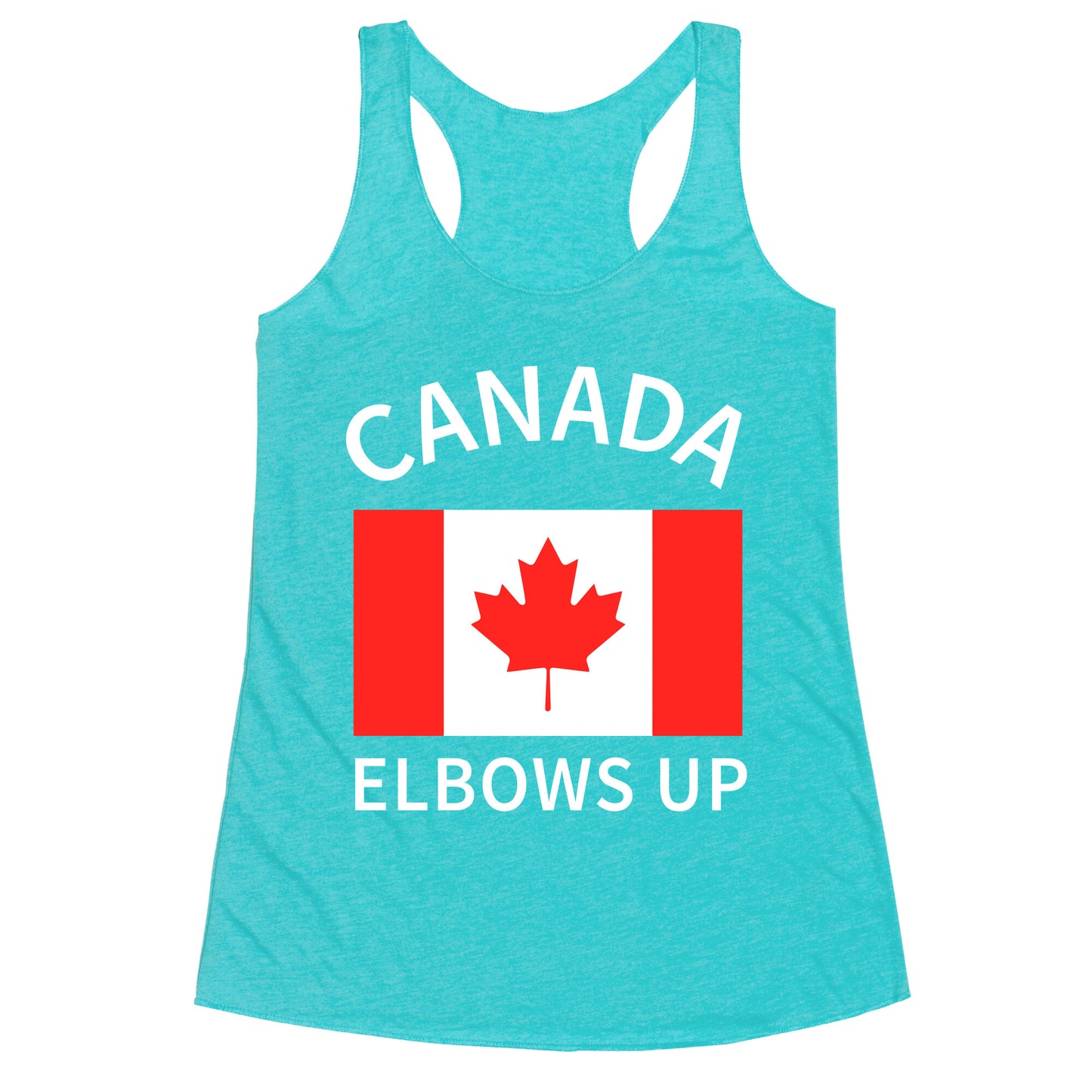 Elbows Up Canada Racerback Tank