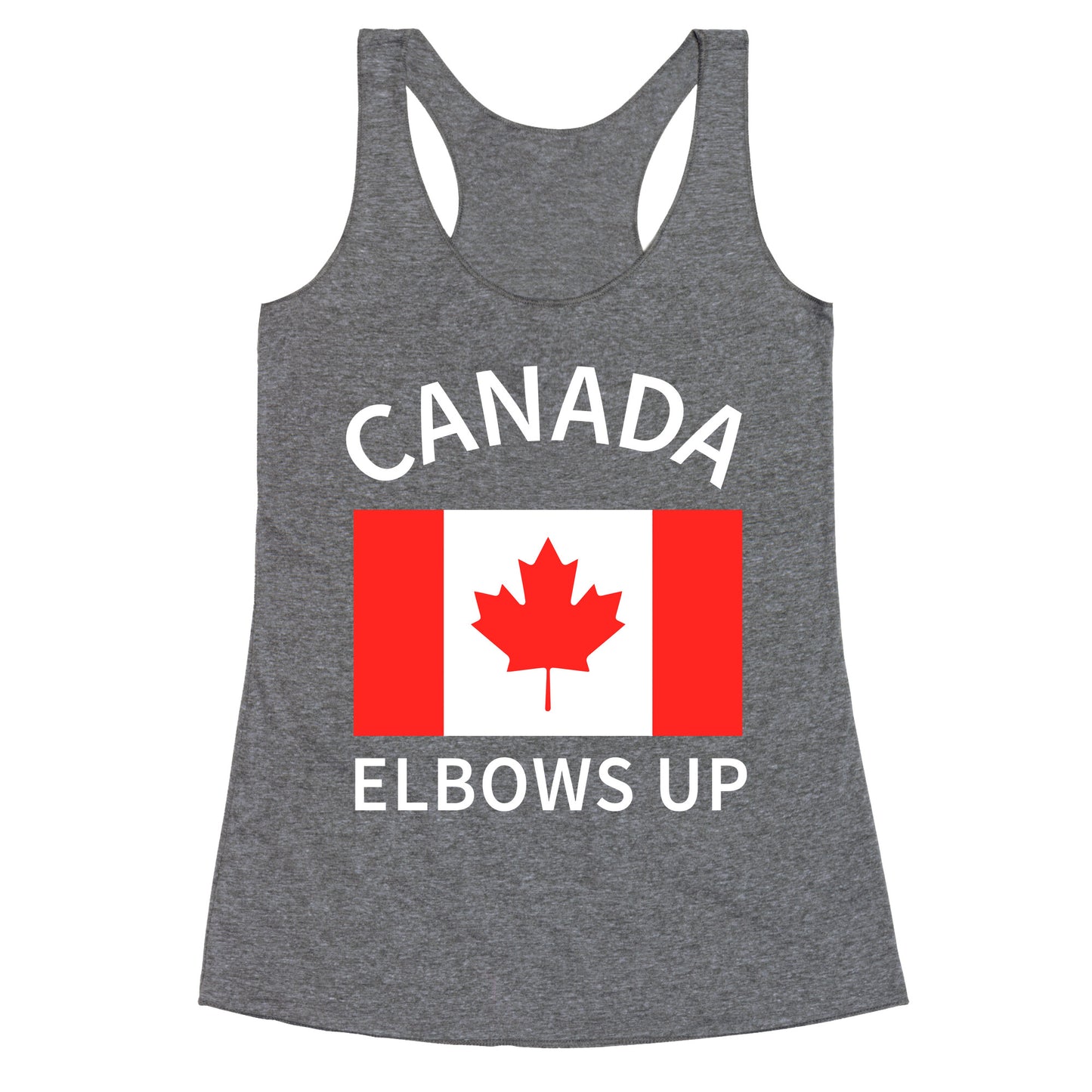 Elbows Up Canada Racerback Tank