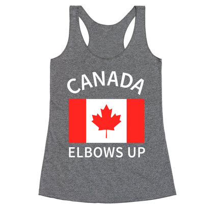 Elbows Up Canada Racerback Tank