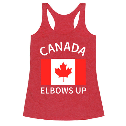 Elbows Up Canada Racerback Tank