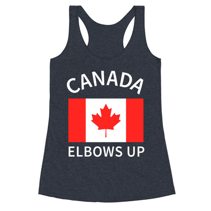 Elbows Up Canada Racerback Tank