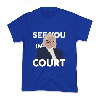 Governor Janet Mills See You In Court  Kids Tee