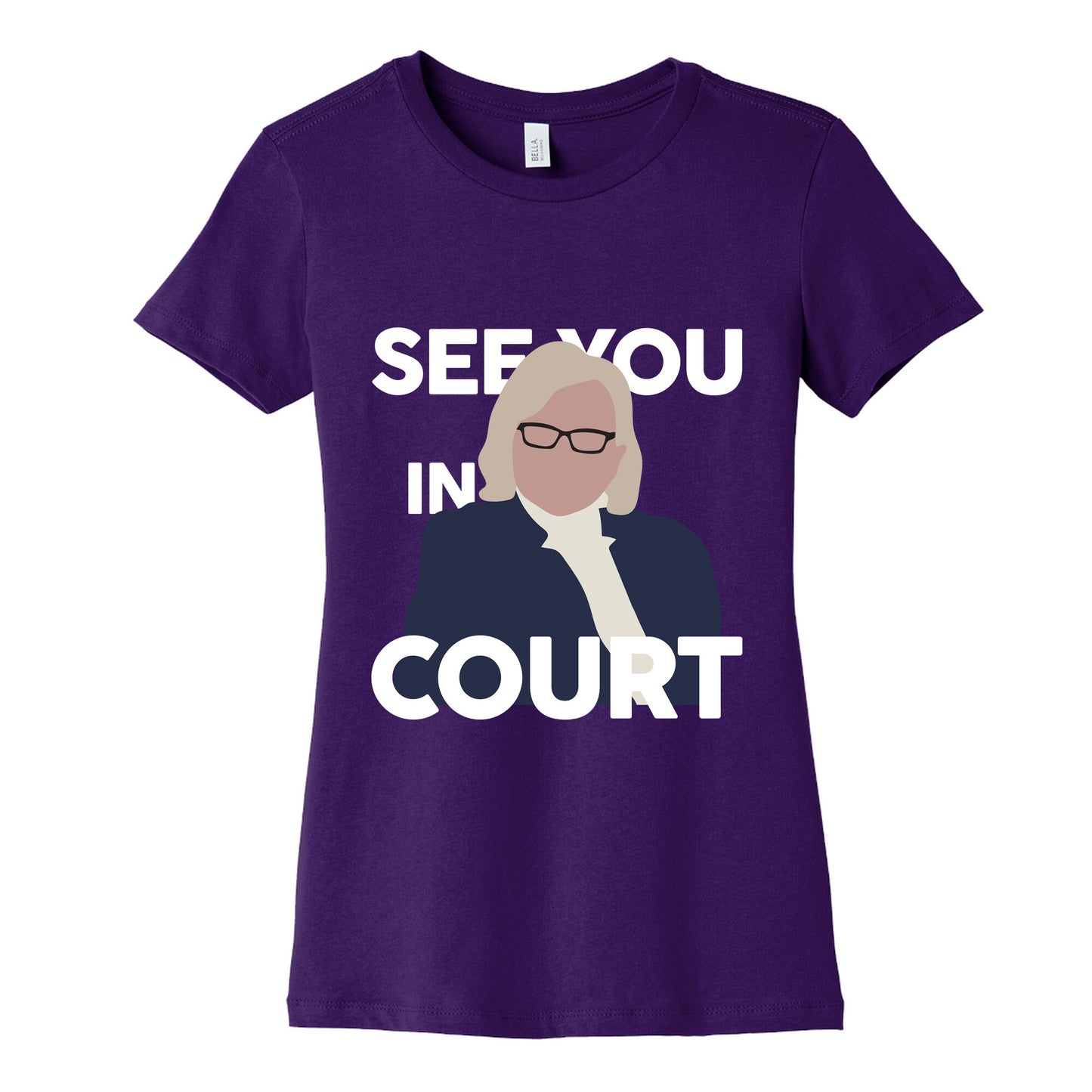 Governor Janet Mills See You In Court  Womens Cotton Tee