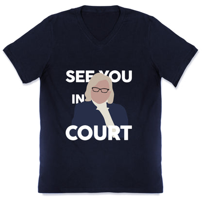 Governor Janet Mills See You In Court  V-Neck