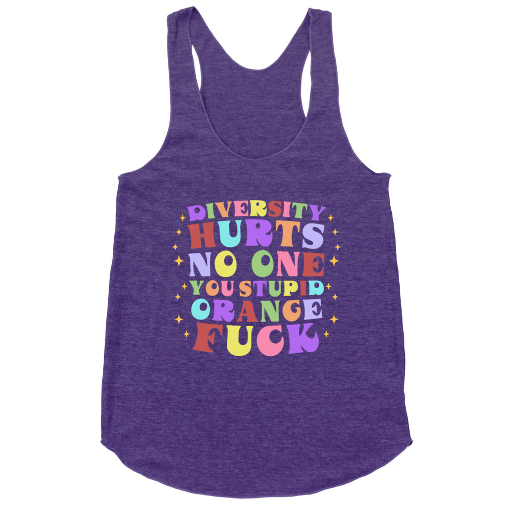 Diversity Hurts No One Racerback Tank