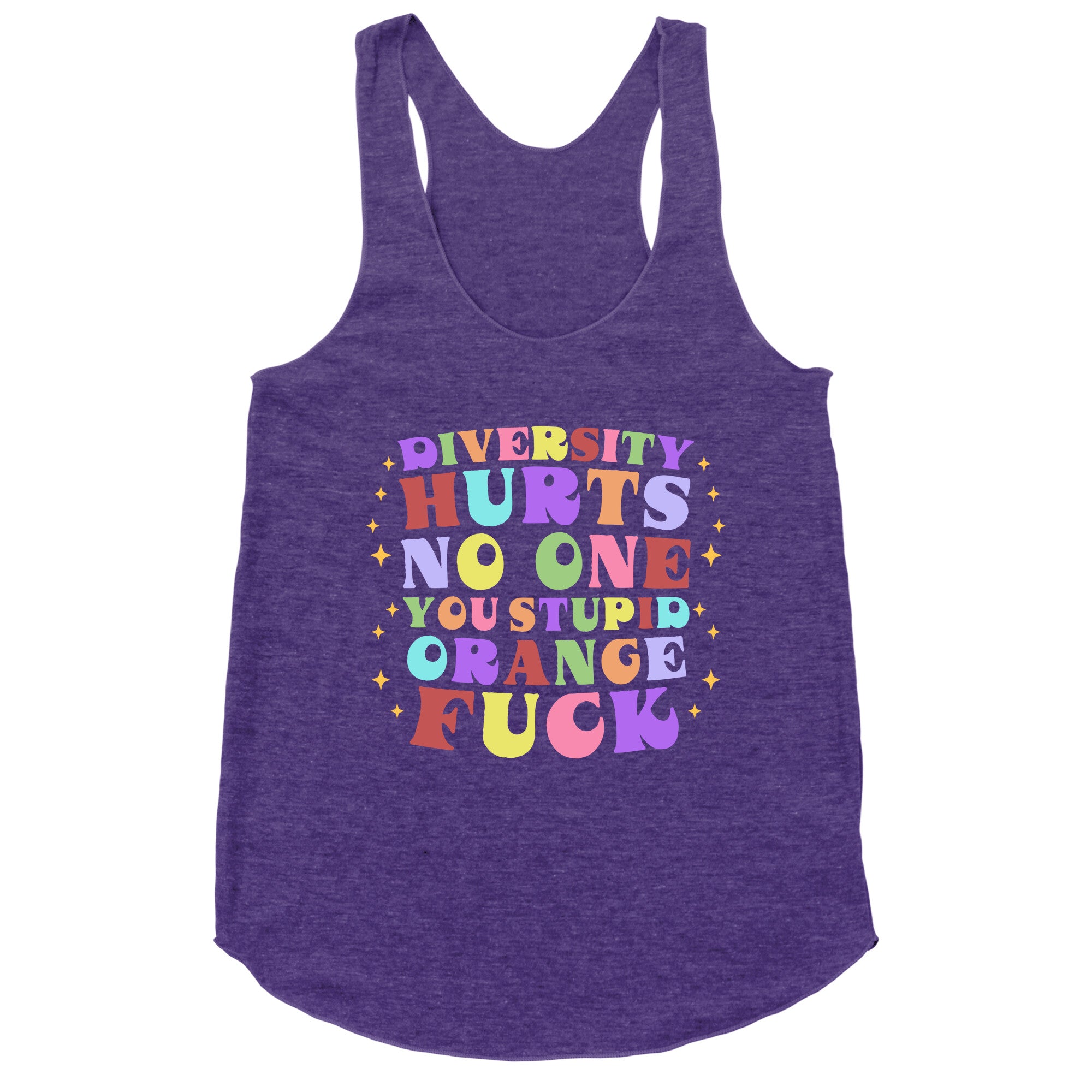 Diversity Hurts No One Racerback Tank