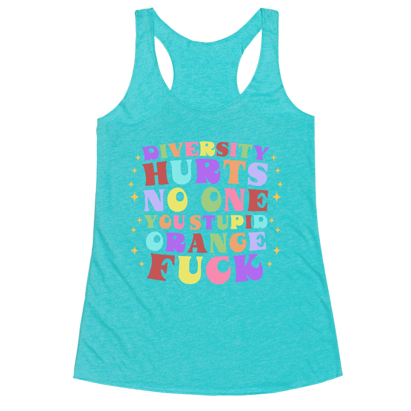 Diversity Hurts No One Racerback Tank