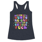 Diversity Hurts No One Racerback Tank