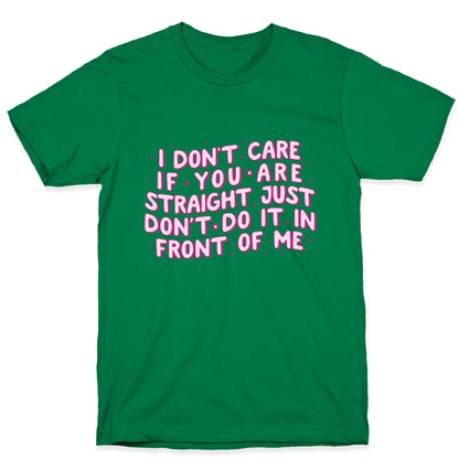 I Dont Care If You Are Straight T-Shirt