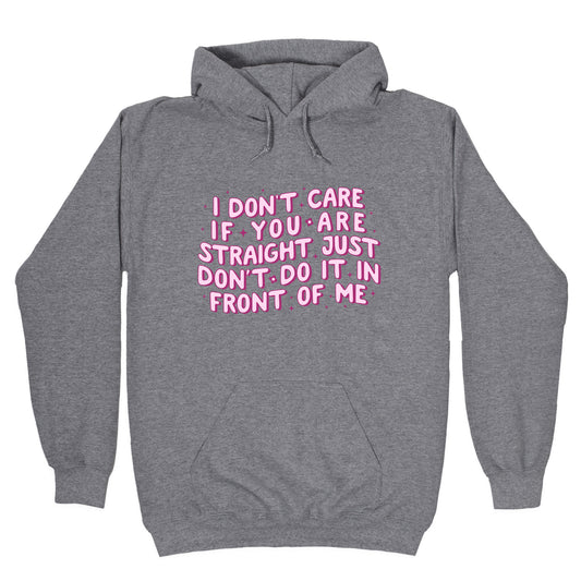 I Dont Care If You Are Straight Hoodie