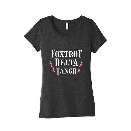 Foxtrot Delta Tango Womens Triblend Tee
