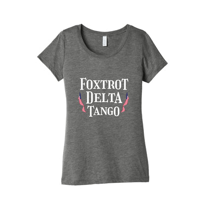 Foxtrot Delta Tango Womens Triblend Tee