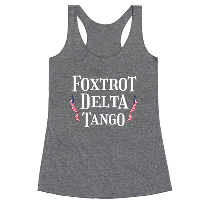 Foxtrot Delta Tango Racerback Tank