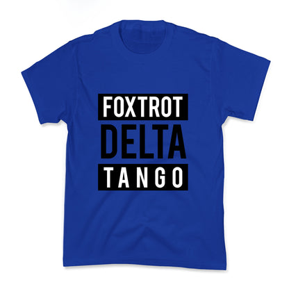 FDT Foxtrot Delta Tango Kids Tee