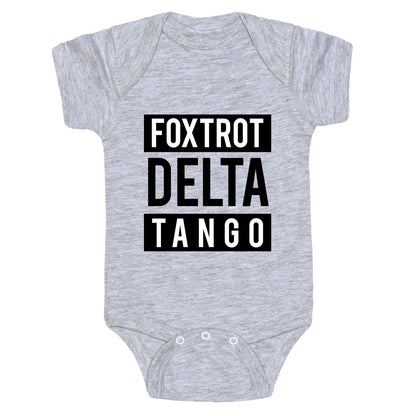 FDT Foxtrot Delta Tango Baby One-Piece