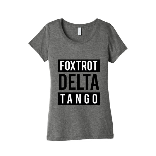 FDT Foxtrot Delta Tango Womens Triblend Tee