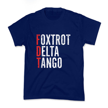 Foxtrot Delta Tango FDT Kids Tee