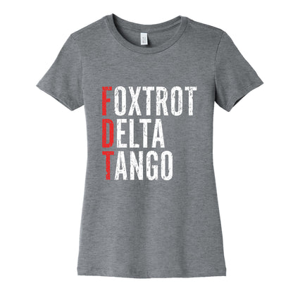 Foxtrot Delta Tango FDT Womens Cotton Tee