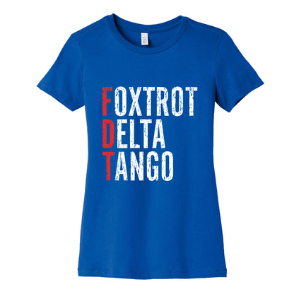 Foxtrot Delta Tango FDT Womens Cotton Tee