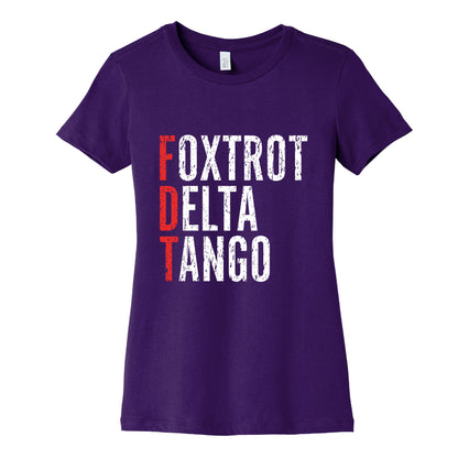Foxtrot Delta Tango FDT Womens Cotton Tee