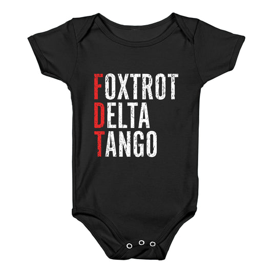 Foxtrot Delta Tango FDT Baby One-Piece