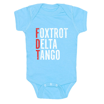 Foxtrot Delta Tango FDT Baby One-Piece
