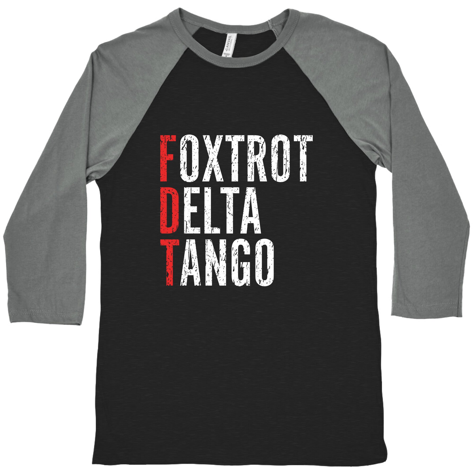 Foxtrot Delta Tango FDT Baseball Tee
