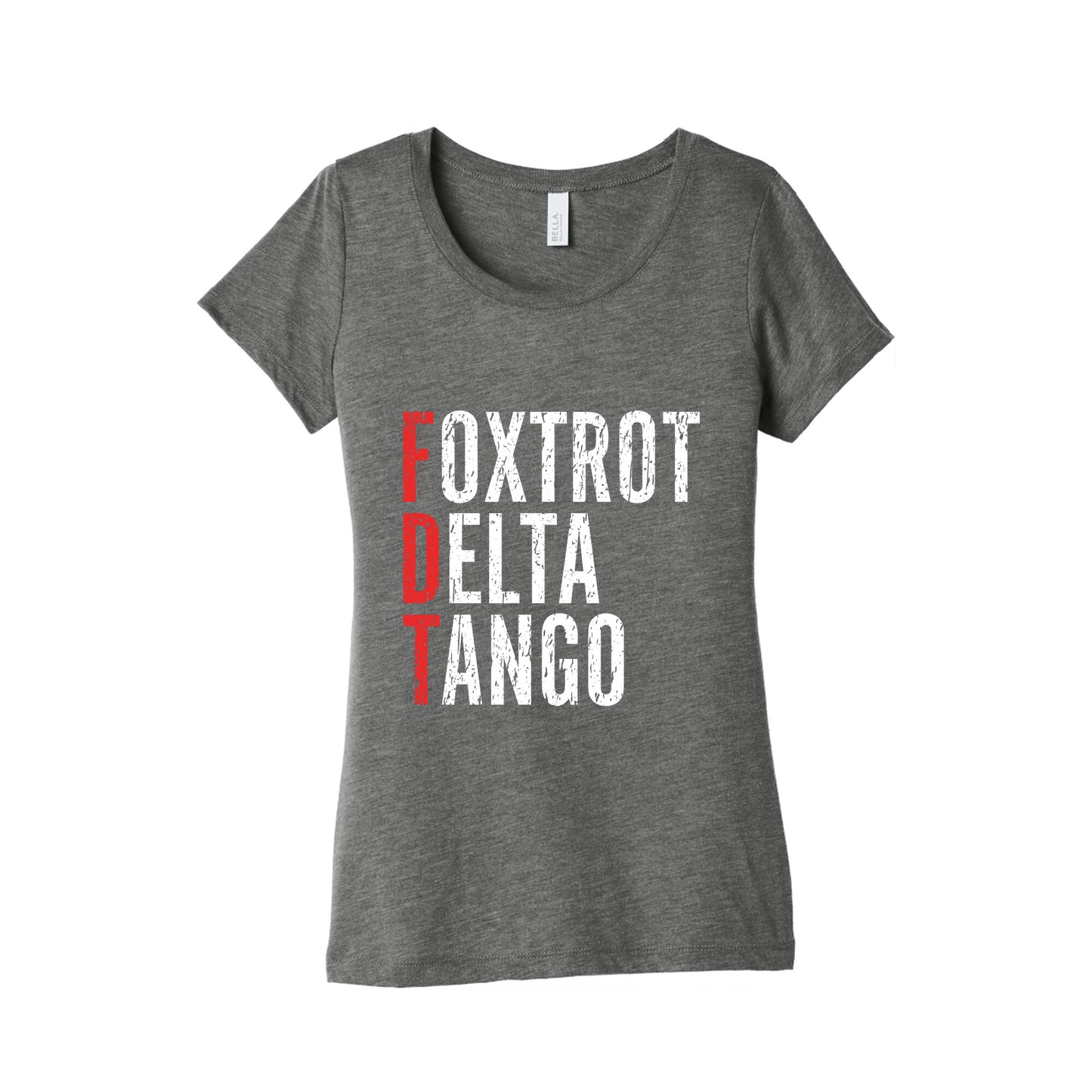 Foxtrot Delta Tango FDT Womens Triblend Tee