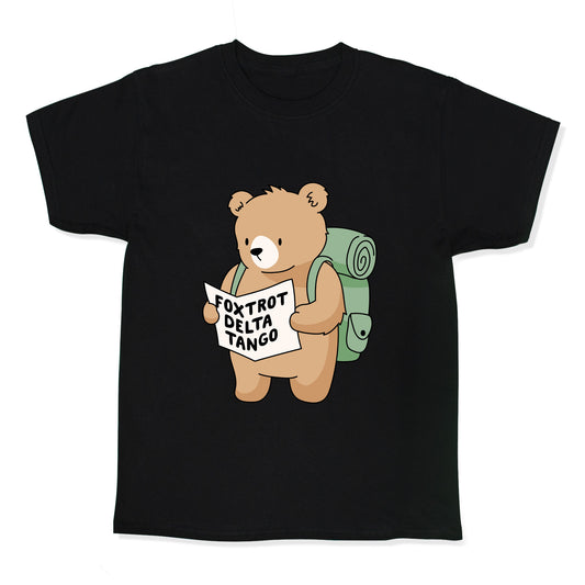 Foxtrot Delta Tango Bear Kids Tee