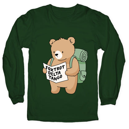 Foxtrot Delta Tango Bear Longsleeve Tee