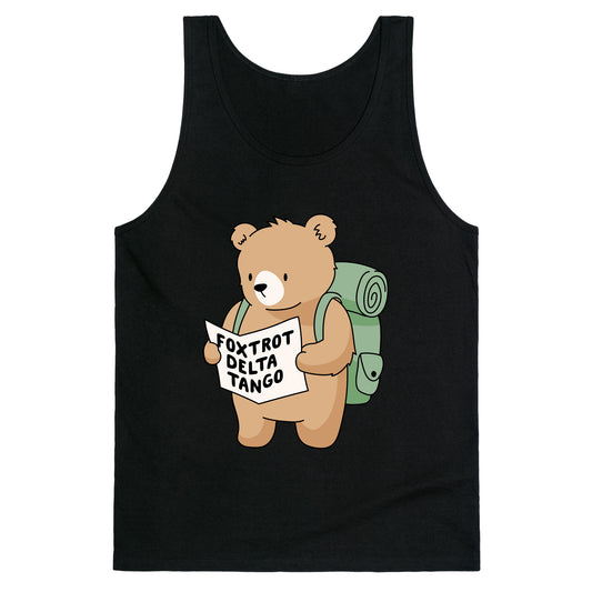 Foxtrot Delta Tango Bear Tank Top