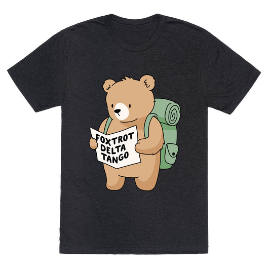 Foxtrot Delta Tango Bear Unisex Triblend Tee