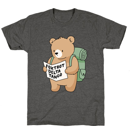 Foxtrot Delta Tango Bear Unisex Triblend Tee