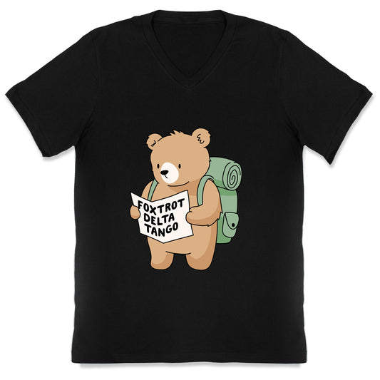 Foxtrot Delta Tango Bear V-Neck