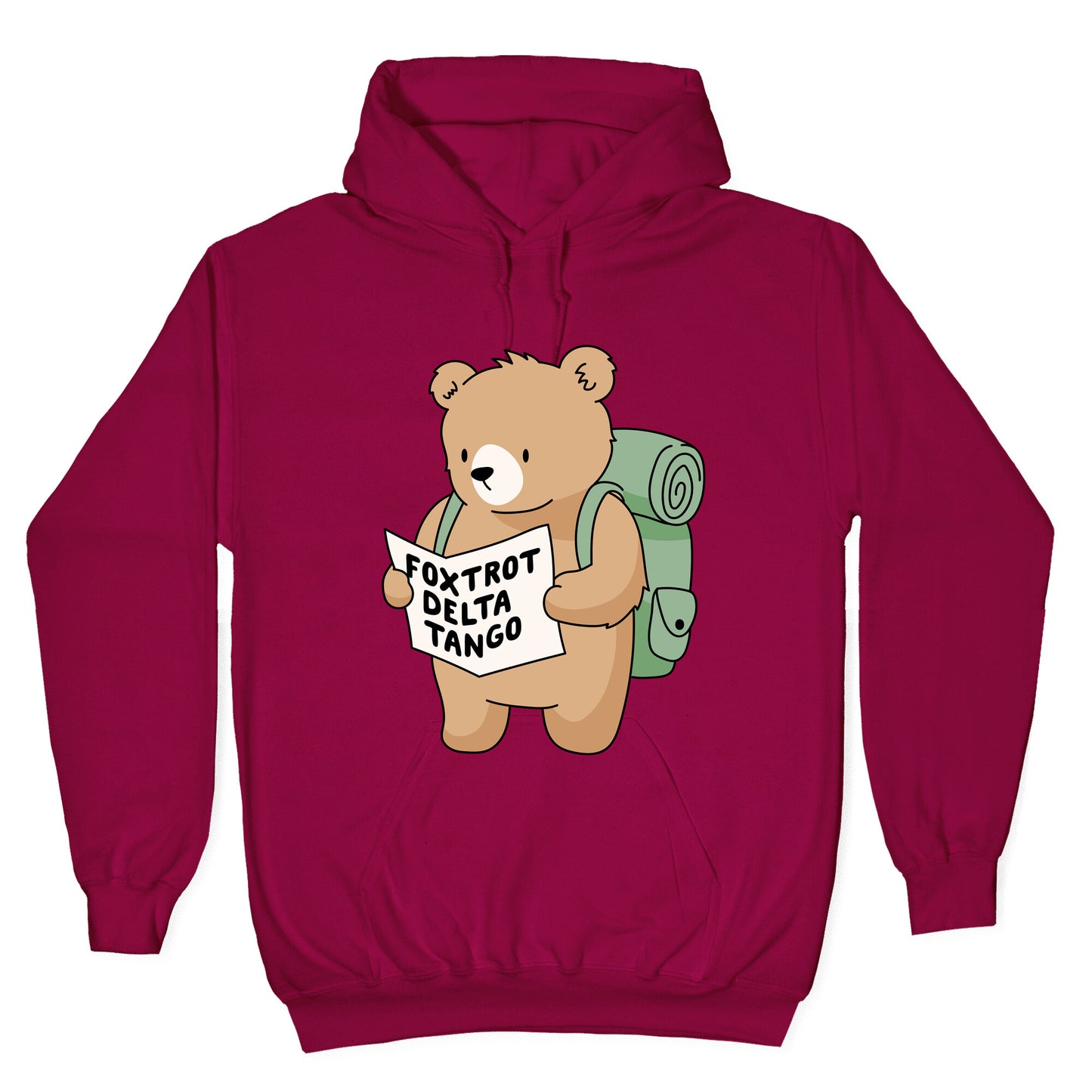 Foxtrot Delta Tango Bear Hoodie