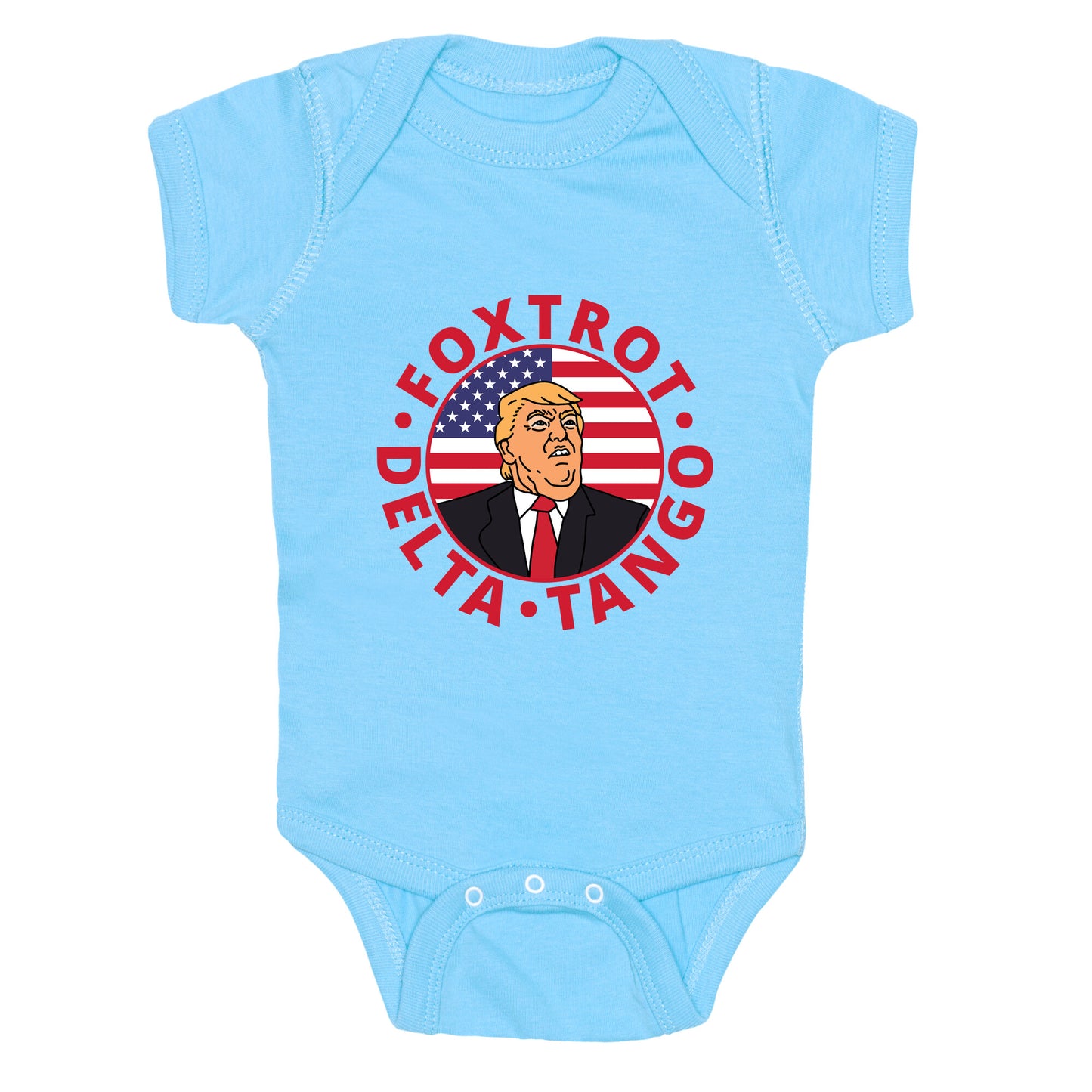 Foxtrot Delta Tango Trump Baby One-Piece