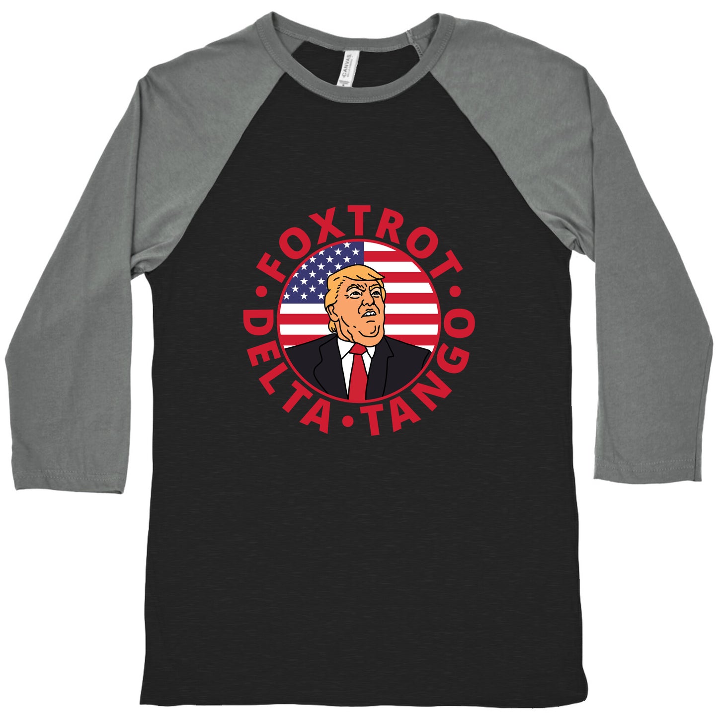 Foxtrot Delta Tango Trump Baseball Tee