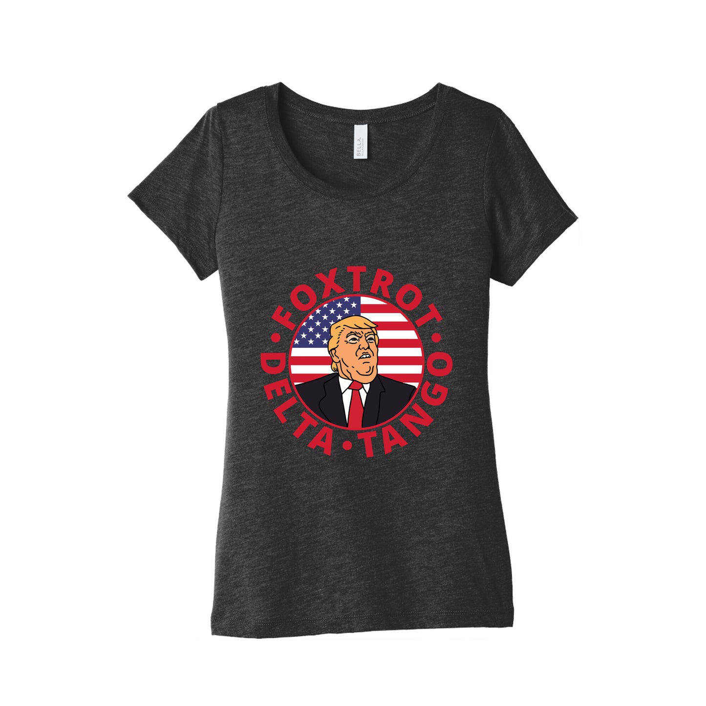 Foxtrot Delta Tango Trump Womens Triblend Tee