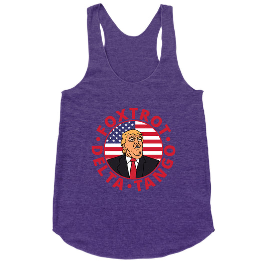 Foxtrot Delta Tango Trump Racerback Tank