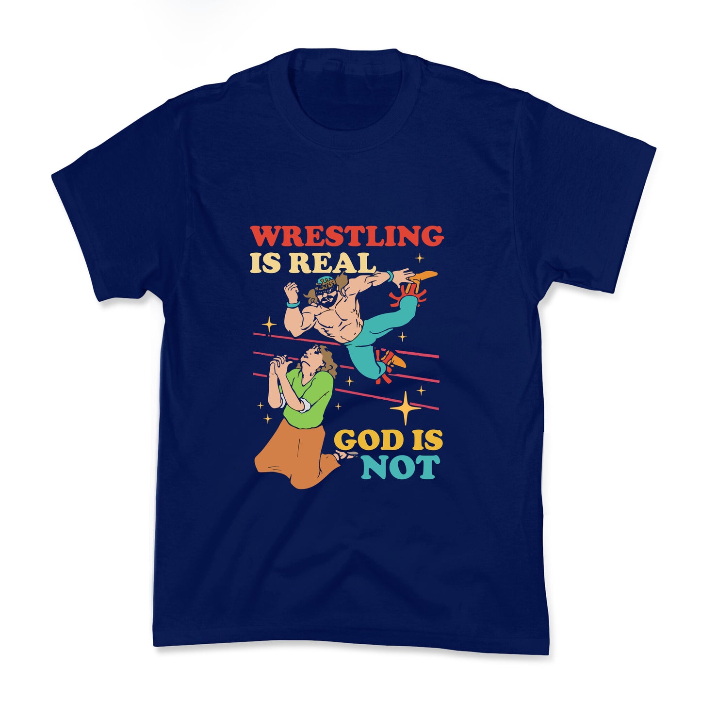 Wrestling Is Real Kids Tee