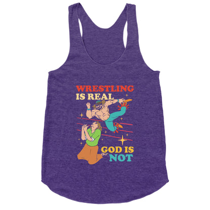Wrestling Is Real Racerback Tank