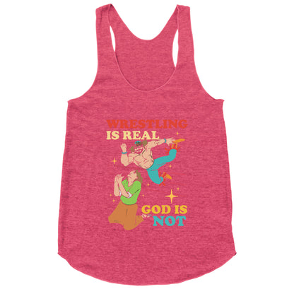 Wrestling Is Real Racerback Tank