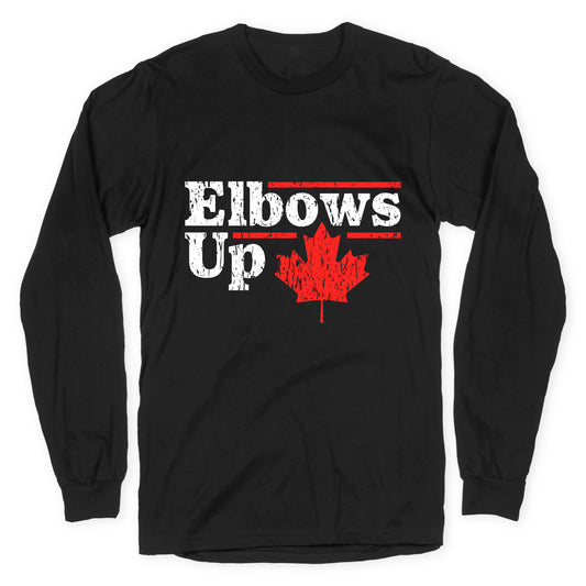 Elbows Up Canada Leaf Longsleeve Tee