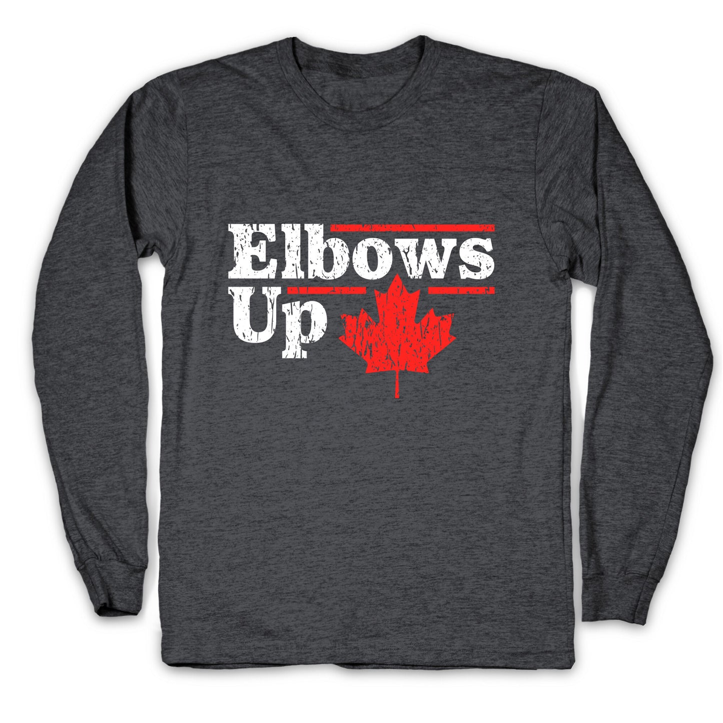 Elbows Up Canada Leaf Longsleeve Tee