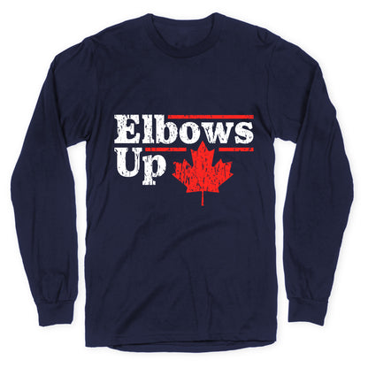 Elbows Up Canada Leaf Longsleeve Tee