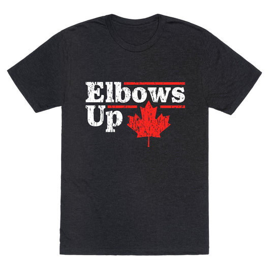 Elbows Up Canada Leaf Unisex Triblend Tee