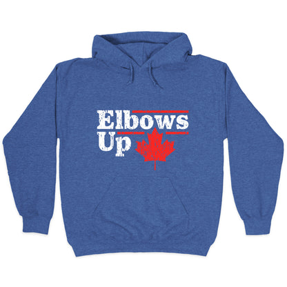 Elbows Up Canada Leaf Hoodie