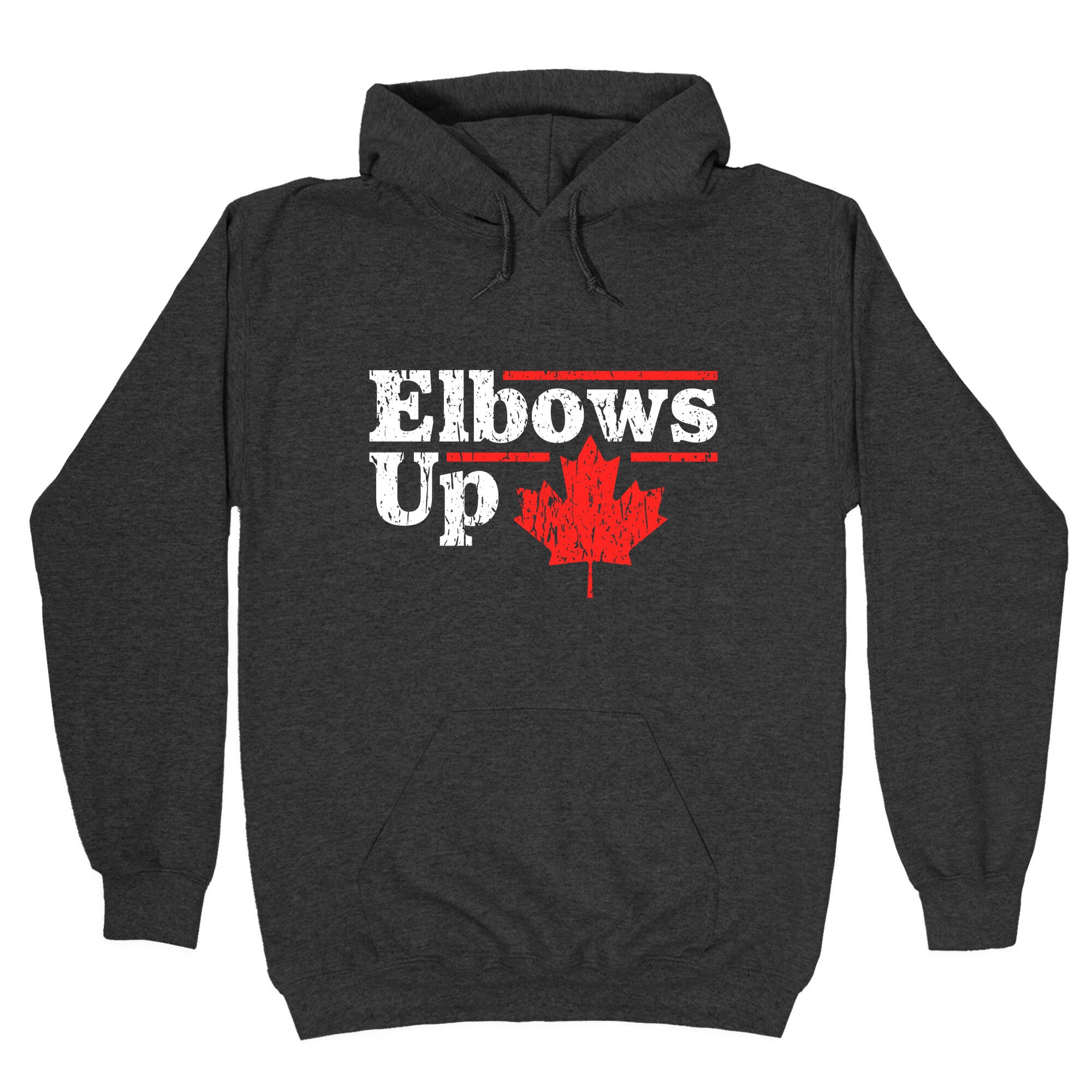 Elbows Up Canada Leaf Hoodie